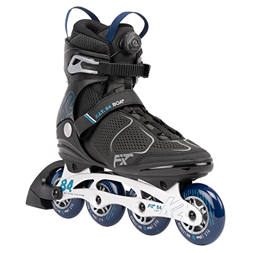K2 Skates Herren Inline Skates F.I.T. 84 BOA, Grey - Blue, 30G0615.1.1.115