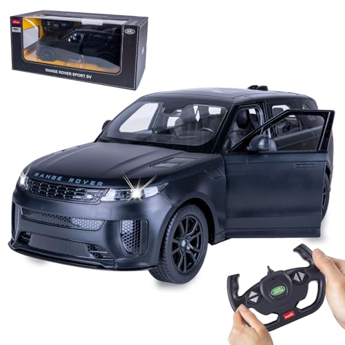 JAMARA 402245 Range Rover Sport SV 1:14 2,4 GHz - Tür manuell, Auto ferngesteuertes RC Car, Kinder Spielzeugauto mit Fernbedienung, Modellauto, Geschenkidee für Kinder, Led Licht
