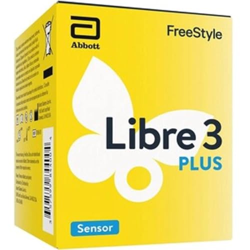 Abbott Freestyle Libre 3 Plus Sensor Echtzeit-Glukosemessung kontinuierliches Glukosemonitoring (CGM) diskret & bequem 15 Tage Tragedauer