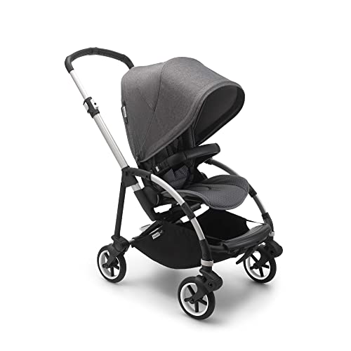 Bugaboo Bee 6 Citybuggy - Leichter und kompakter Kinderwagen für Neugeborene und Babys mit Schutzbügel, 7 Zoll Räder, einhändig zusammenklappbar, Kapuze in Grau-Mischung