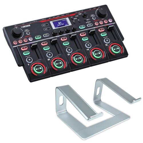 Boss RC-505 MK II Loop Station mit keepdrum Laptopständer in Silberfarben