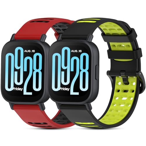 SenMore 2 Stücks Armband kompatibel mit Redmi Watch 5 Active/5 Lite/Xiaomi Mi Watch/Xiaomi Watch S1 Active/S1 Pro/S1/S2/S3/S4/2/2 Pro, 22mm Sport Weiches Silikon Ersatzband für Xiaomi Watch S4.