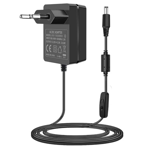 12V 2A Netzteil Ladegeräte für Yamaha Keyboard AC Power Adapter für PA-130a PA-130b PA-150b P45 PA-3b PA-3c PA-5d PSR-210 PSR-78 P125 E373 EZ-220 EZ-300 Electronic Piano Power Cord.