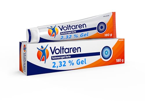 Voltaren Schmerzgel forte 23,2 mg/g Gel mit Diclofenac bei akuten Rückenschmerzen, Muskelschmerzen und Gelenkschmerzen, Diclofenac Schmerzgel 180g
