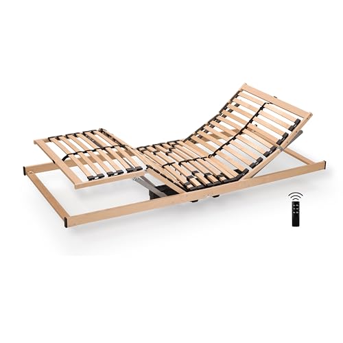 Generisch Lattenrost mit Motor 90x200cm | fertig montiert | elektrisch verstellbar | Härte-Regulierung | zum Klappen | Made in Germany | direkt vom Hersteller