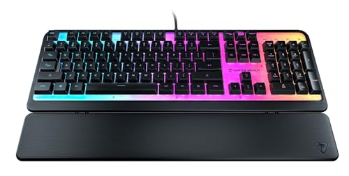 Turtle Beach Magma - Membrane RGB Gaming Keyboard mit Membrantasten, Advanced Anti-Ghosting, Easy-Shift Technologie, RGB-Beleuchtung, abnehmbare Handballenauflage