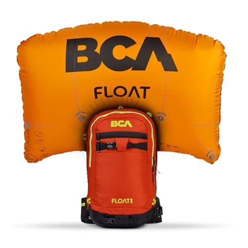 BCA Backcountry Access Float 22 Lawinenairbag, Schwarz/Orange, Orange/Abendrot im Zickzackmuster (Sunset Chevron), 1SZ, Rucksack