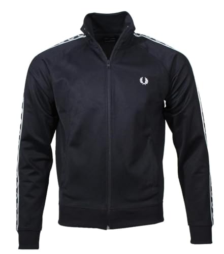 Fred Perry Herren Reißverschluss Jacke - J5557 (DE/NL/SE/PL, Alphanumerisch, XL, Regular, Regular, Navy)