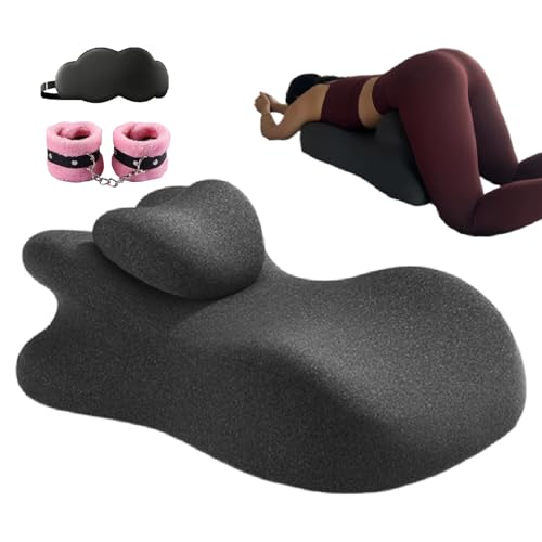 Generisch Ergonomischer 27°-Stützwinkel, Hochdichter Memory-Schaum, Wasserdichtes und Langlebiges Design zum Kuscheln, Entspannen und Faulenzen (Schwarz)