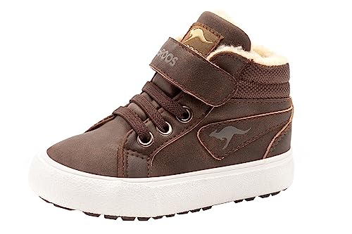 KangaROOS Jungen Unisex Kinder KAVU Iii Sneaker, Dk Brown Sand, 29 EU