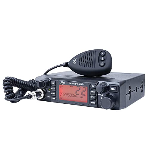 CB-Funkgerät PNI Escort HP 9001 PRO ASQ einstellbar, AM-FM, 12 V / 24 V, 4 W, Scan, Dual Watch, ANL, Mehrfarben-Display