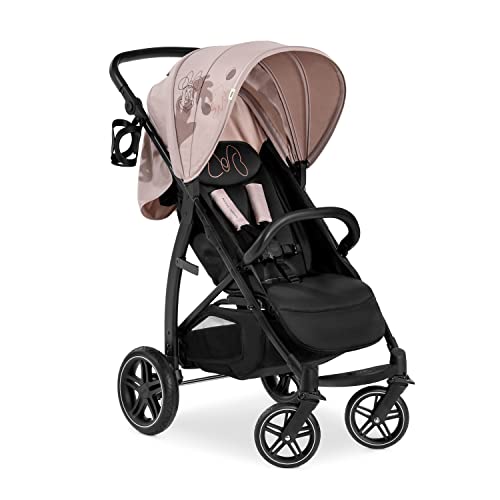 hauck Rapid 4D, Disney Minnie Mouse Rosa - Kinderwagen mit Pannensicheren Gummiräder - ab Geburt bis 22 kg - mit Liegefunktion, UPF 50+, Schnell Klappbar, Becherhalter, Höhenverstellbar