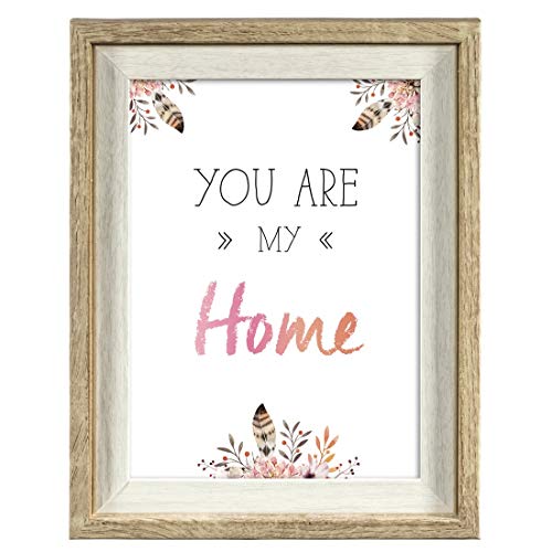 Hama Bilderrahmen 13x18 cm (Holzrahmen im Vintage Look, Stil Eiche, Fotorahmen zum Aufstellen) braun