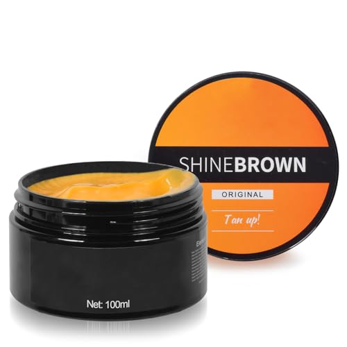 Bräunungsbeschleuniger Sonnencreme, Bräunungscreme Körper Gesicht, Tanning Gel, Selbstbräuner, Solarium Creme, Bräunungsöl für Sonnenbänke & Außensonne, 100ml