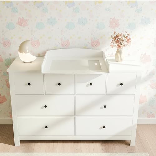 Heldenzimmer Wickelaufsatz Hemnes Kommode [108 & 160cm] ohne Lücke zur Wand- Für große und kleine Hemnes Kommode