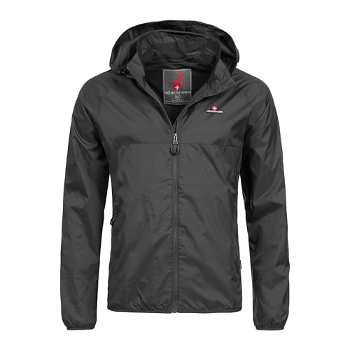 Höhenhorn 25F1-3 Rigi Herren Regen Jacke Outdoor Rain Freizeitjacke Schwarz Gr L