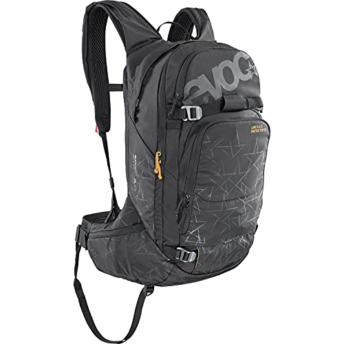 EVOC LINE R.A.S. PROTECTOR 22 Lawinen-Airbag-Rucksack, Skirucksack (NEURALITE SYSTEM, Hüftflügel mit Reißverschlusstaschen, Trinkblasenfach 3l, PROTECTOR CRASH REPLACEMENT, Größe: M/L), Schwarz