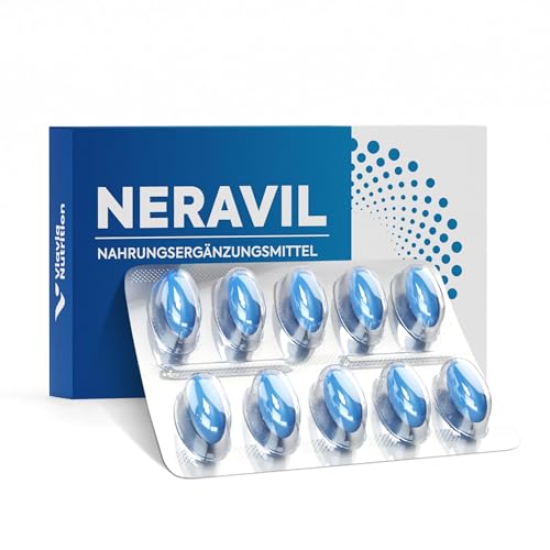 NERAVIL Hochdosierte Formel für aktive Männer - Schneller Effekt - Natürlicher Performance Booster für Energie & Ausdauer - Extra stark mit Ginseng, Arginin, Citrullin