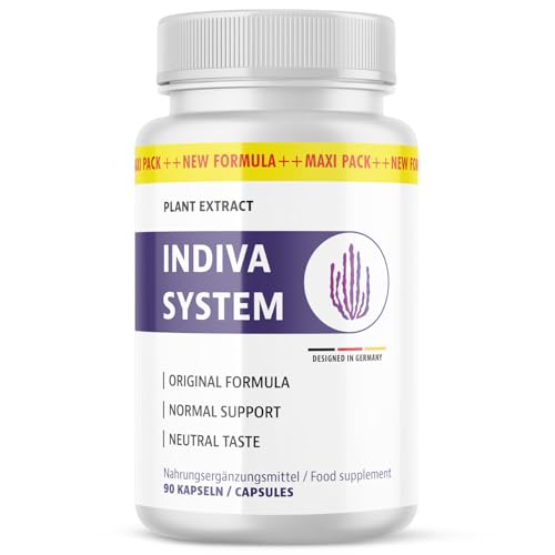 Indiva System Kapseln | Für Männer und Frauen | In der großen Maxi- Dose | 90 Kapseln Inhalt