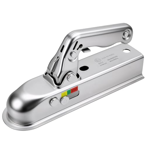 WPPQWP Zugmaul Anhängerkupplung Abschließbar 50mm, Universal Zugkugelkupplung Vierkant bis 800kg, Anhängerzubehör