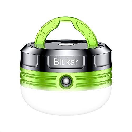 Blukar Campinglampe, LED Camping Laterne Mini Tragbare Handlampe, 3 Helligkeiten Leuchtmodi & Eingebauter Starker Magnet & Wasserdicht Campingleuchte Zeltlampe für Camp, Wandern, Notfall usw.
