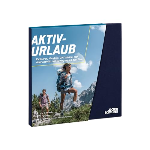 JOCHEN SCHWEIZER Geschenkbox Aktivurlaub, ca. 150 Hotels in 10 Ländern, Hotel-Gutschein für 2 Personen