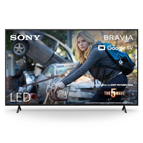 Sony BRAVIA, KD-75X75WL, 75 Zoll Fernseher, LED, 4K HDR, Google TV, Smart TV, Works with Alexa, BRAVIA CORE, HDMI 2.1, Gaming-Menü mit ALLM