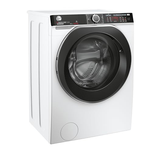 Hoover HDP4106AMBC7/1-S Waschtrockner, Active Steam - Dampffunktion, Smarte Bedienung mit WiFi & Bluetooth (hOn-App), 10 kg waschen - 6 kg trocknen, 1400 U/min., Weiß