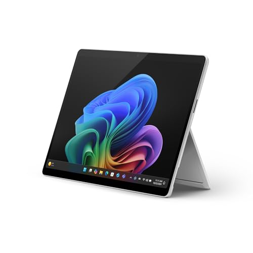 Microsoft Surface Pro | Copilot+ PC | 13” Touchscreen | Snapdragon® X Plus (10 Kerne) | 16GB RAM | 256GB SSD | neuestes Modell, 11. Edition | Platin (Netzteil separat erhältlich)