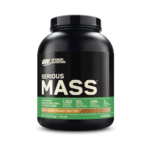 Optimum Nutrition Serious Mass Gainer, Geschmack Chocolate Peanut Butter, 2.73kg, 8 Portionen