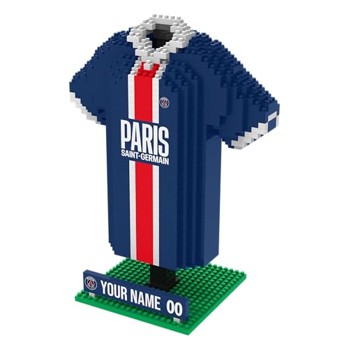 FOCO Offizielles Lizenzprodukt Personalisiertes Fußball-3D-BRXLZ-Schreibtisch-Trikot (Paris Saint Germain FC (911-teilig))