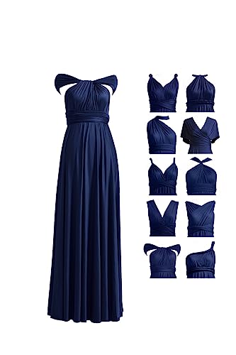72styles Infinity Kleid mit Bandeau Brautjungfernkleider lang Multi-Way Kleid Wickelkleid Damen Maxi Übergröße Convertible Abendkleider Elegant für Hochzeit Ballkleider Abschlusskleid
