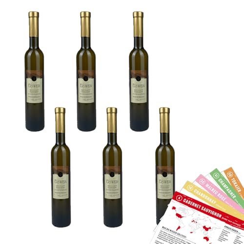 J.Drathen Mainzer Domherr Eiswein QmP, süß, sortenreines Weinpaket + VINOX Winecards (6x0,375l)