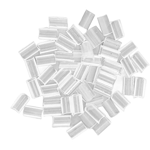 100 Stück Haarverlängerung Granulat, Bondings Ersatzbonding, Transparentes Haarverlängerung Zubehör Hot Fusion Extension Kleberwulst Zubehör