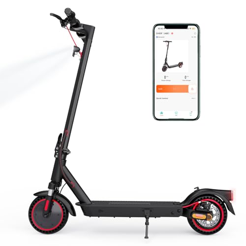 Elektroroller mit Straßenzulassung(ABE), Faltbarer E-Scooter für Erwachsene bis 120KG - 400W Motor, 7,8Ah Batterie, APP Steuerung, 8,5'' Gummi-Räder