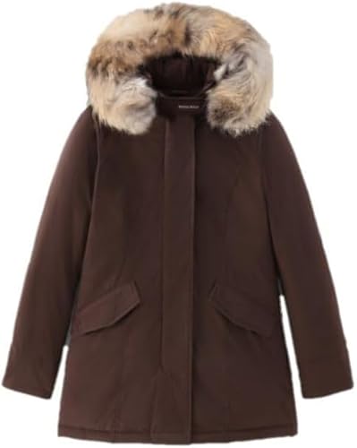 Woolrich Luxuriöser Arktis-Parka für Damen, abnehmbar, Braun, braun, 36