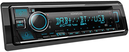 Kenwood KDC-BT740DAB - CD-Autoradio mit DAB+ & Bluetooth Freisprecheinrichtung (Alexa Built-in, USB, AUX-In, Hochleistungstuner, Soundprozessor, 4x50 W, VAR. Beleuchtung, DAB+ Antenne)
