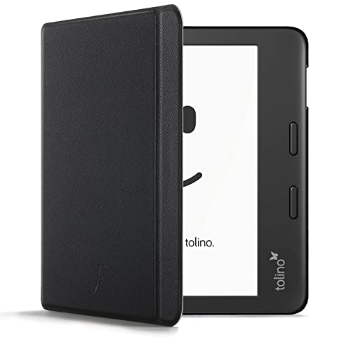 Forefront Cases Hülle für Tolino Epos 3 (Modell: 2022) - Schwarz - Dünn und Leicht, Smart Auto Schlaf/Wach Schutz-Hülle (Tasche) für Tolino Epos 3