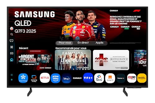 SAMSUNG TV 50 Zoll QLED 50Q7F 4K Smart TV mit AI-Vision, 100% Farbvolumen mit Quantum Dots, authentischem Quantum Dot und Motion Xcelerator [Länderversion Spanisch]