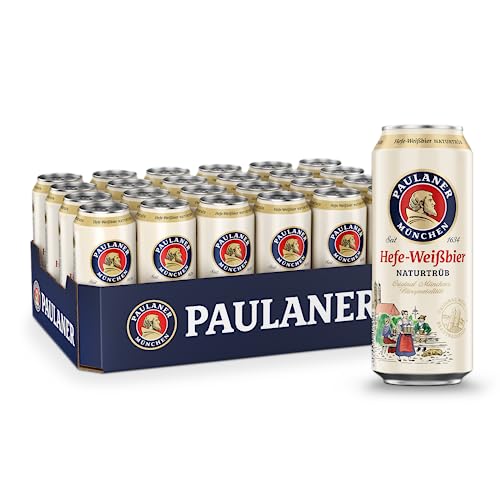 Paulaner Hefe-Weißbier Naturtrüb• Weizenbier spritzig-mild•EINWEG (24x0,5l)