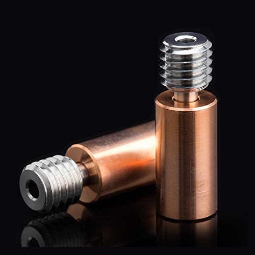 BZ 3D Sidewinder X1 Bimetall Heatbreak Bi-metal Kupfer+Titanium All Metal Heatbreak für Sidewinder X1 X2 Heatbreak für Kraken Chimera +,Cyclops Plus Muti Color Hotend.(2 STÜCK)