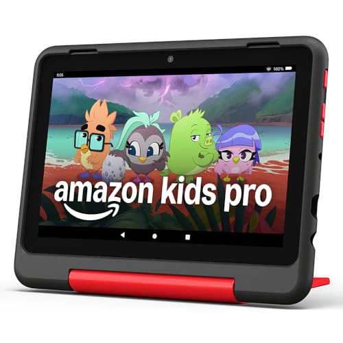 Amazon Fire HD 8 Kids Pro-Tablet (Neueste Generation), für Kinder von 6-12 J. | 3 GB RAM, 8-Zoll-HD-Bildschirm, werbefreie Inhalte, Kindersicherung, 13 Std. Akkulaufzeit, 32 GB, Marvel Avengers (2024)