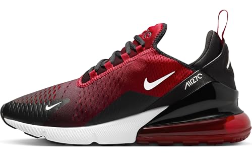 Nike Herren Air Max 270 Freizeit-Schuhe, Gym Red/White/Black, 44