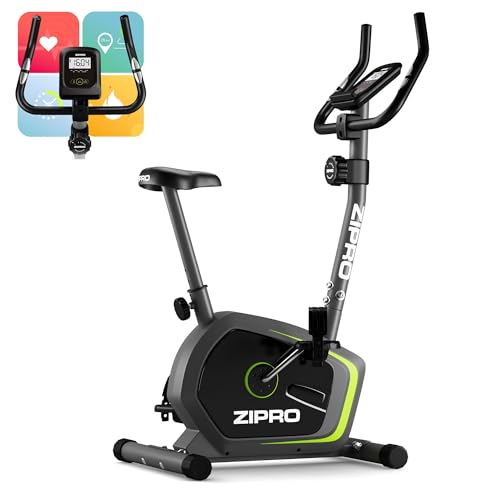 Zipro Heimtrainer Fahrrad Drift, Ergometer Fitnessbikes, Magnetisches Fahrradtrainer, Ergometer Fahrrad bis 120kg, Indoor Bike, Trainingsfahrrad für zuhause, Fahrradergometer Batteriebetrieben