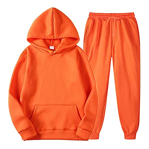 Jogginganzug Herren2-Teilig Tracksuit mit Hoodie und Sporthose | Streetwear Style | Fashion Streatwear Trainingsanzüge FüR Herren Unisex Trainingsanzug Tracksuit