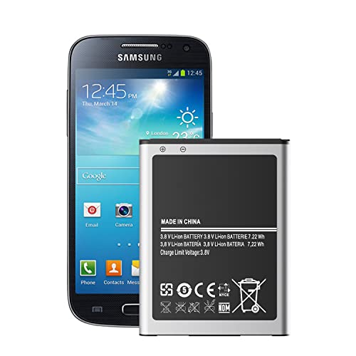 Akku für Samsung Galaxy S4 mini, 1900mAh Ersatz Akku Kompatibel mit Samsung S4 Mini LTE GT-i9190 GT-i9195, [Nicht für S4]