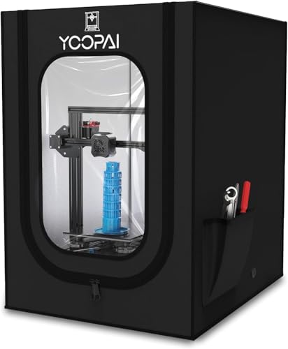 YOOPAI 3D Drucker Gehäuse für Creality Ender 3/ Ender 3 V2/ Ender 3 Pro/ Anycubic/ Elegoo 3D Drucker und So Weiter, Feuerfest & Staubdicht Zelt Konstante Temperatur 3D Drucker Abdeckung 550*650*750 mm