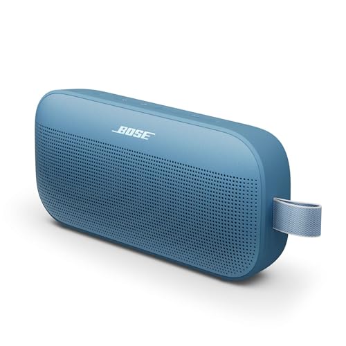 Bose SoundLink Flex Tragbarer Bluetooth Lautsprecher (2. Gen.), Tragbarer Outdoor Lautsprecher, wasserdicht und staubdicht, mit naturgetreuem Klang, bis zu 12 Stunden Akkulaufzeit, Dämmerungsblau