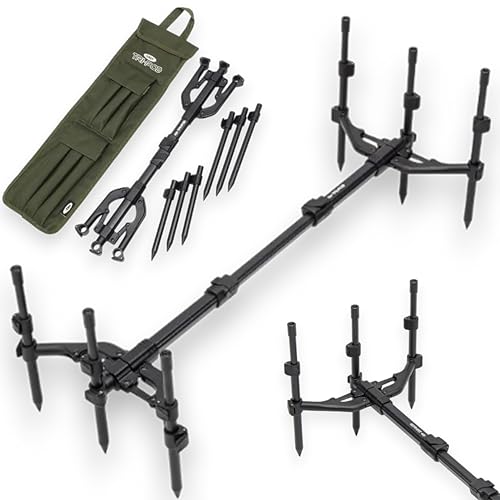 NGT 3 Rod Pod Karpfenangeln, voll verstellbar, Tri-POD mit Tragetasche
