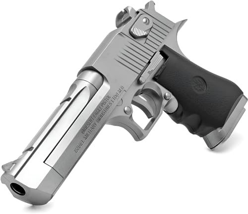 B.W. Softair Gun Airsoft Pistole | Desert Eagle - Silber | 21,5cm. Inkl. Magazin & unter 0,5 Joule (ab 14 Jahre)